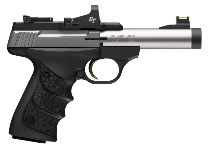 Browning Buck Mark Micro Bull 22 LR 4.4" Barrel | Black & Matte Stainless Steel | Suppressor Ready - 023614861706