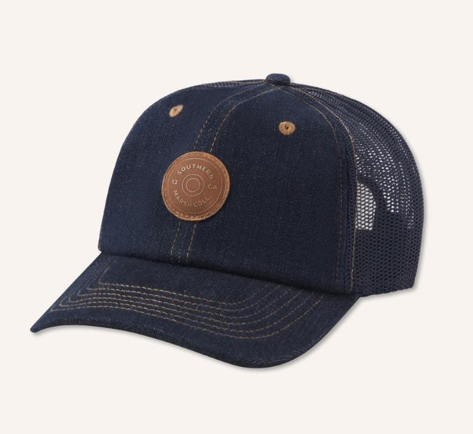 Southern Marsh Youth Trucker Hat - Washed Denim - 889542376060