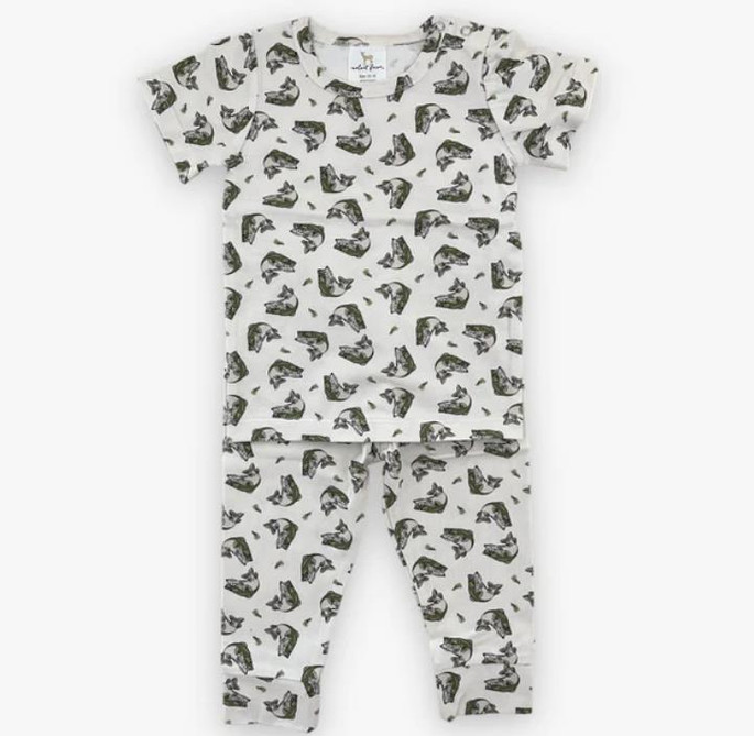 Velvet Fawn Modal Infant Short Sleeve 2 Piece Pajama Set - 400010468632