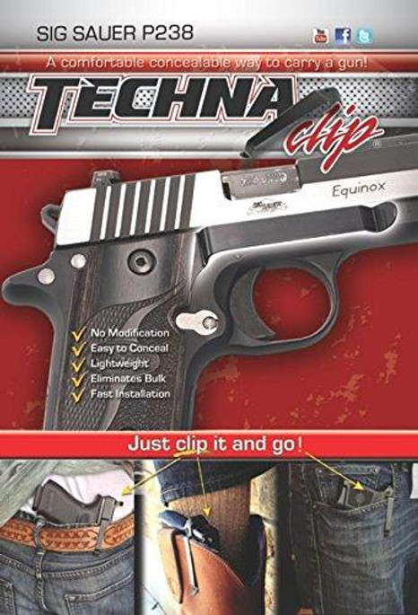 Techna Clip for Sig Sauer P238 - 853828006156