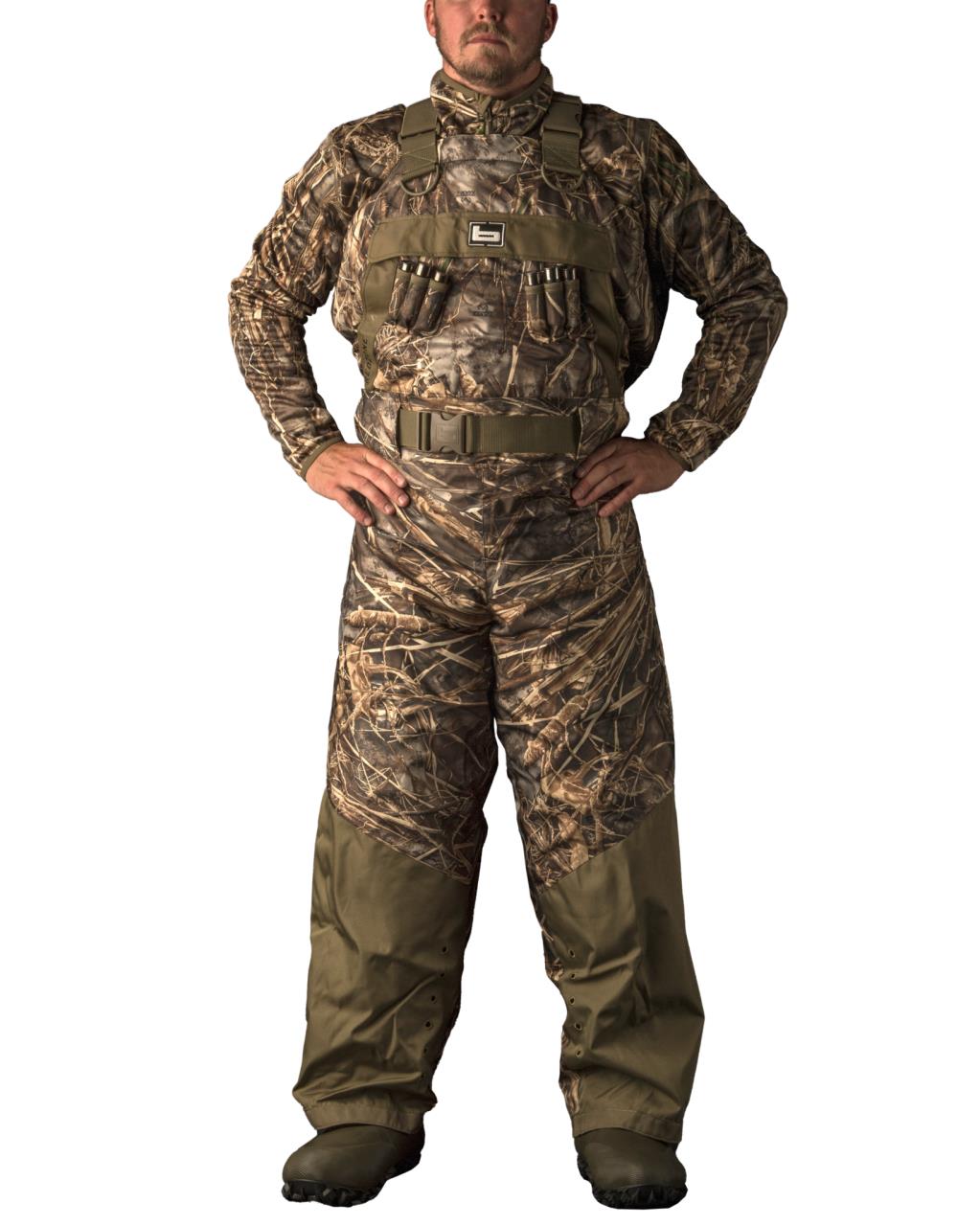 Mens ProSport Waders in Black with Red Trim