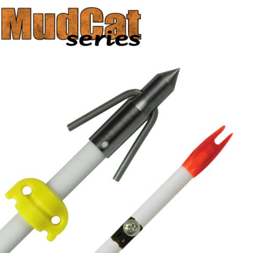 AMS White Fiberglass Arrow with Chaos qt Point