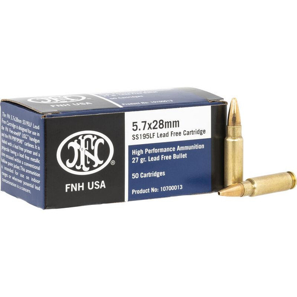 FNH USA 5.7x28mm Ammunition 27 Grain Lead Free Hollow Point 