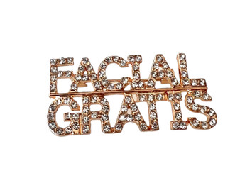 PK577 "FACIAL GRATIS" BROOCH