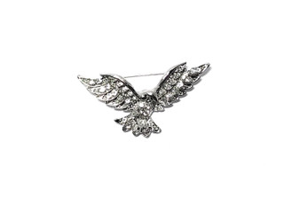 PK400A SILVER EAGLE BROOCH