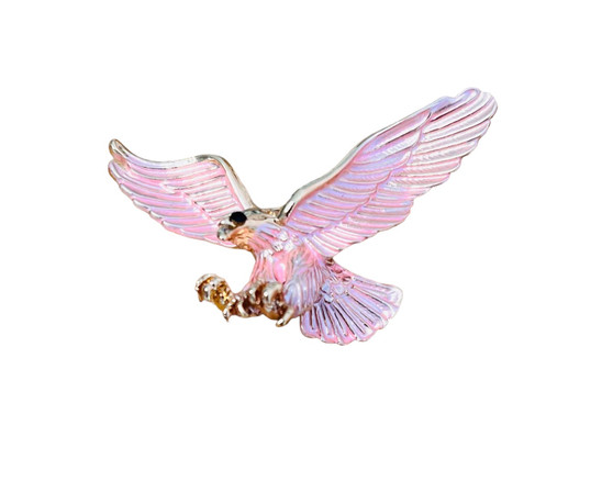 PK498 PINK EAGLE BROOCH