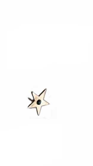 PK063E EMERALD STAR PIN