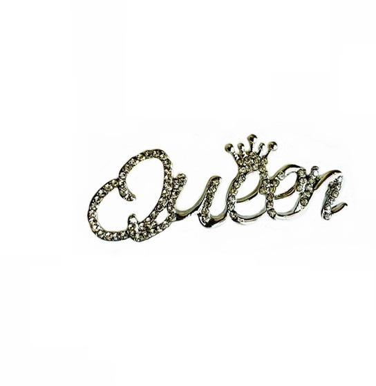 PK605 QUEEN BROOCH SILVER