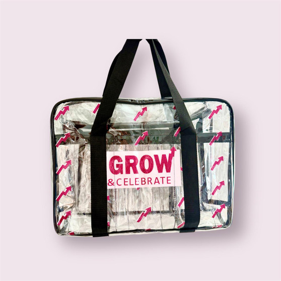 A040 "GROW & CELEBRATE" CLEAR BAG