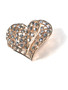 PK486 CRYSTAL 2D HEART BROOCH