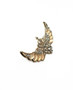 PK494 CROWN HEART WINGS CRYSTAL BROOCH