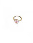 PK730-6 PINK STONE DIAMOND RING size 6