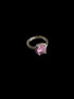 PK730-7 PINK STONE DIAMOND  RING size 7