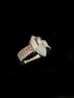 PK734-6 CRYSTAL 3 IN 1 RING SET size 6
