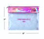 C003 COSMETIC POUCH CLEAR IRIDESCENT