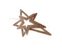 PK492 GOLD STAR CRYSTAL BROOCH