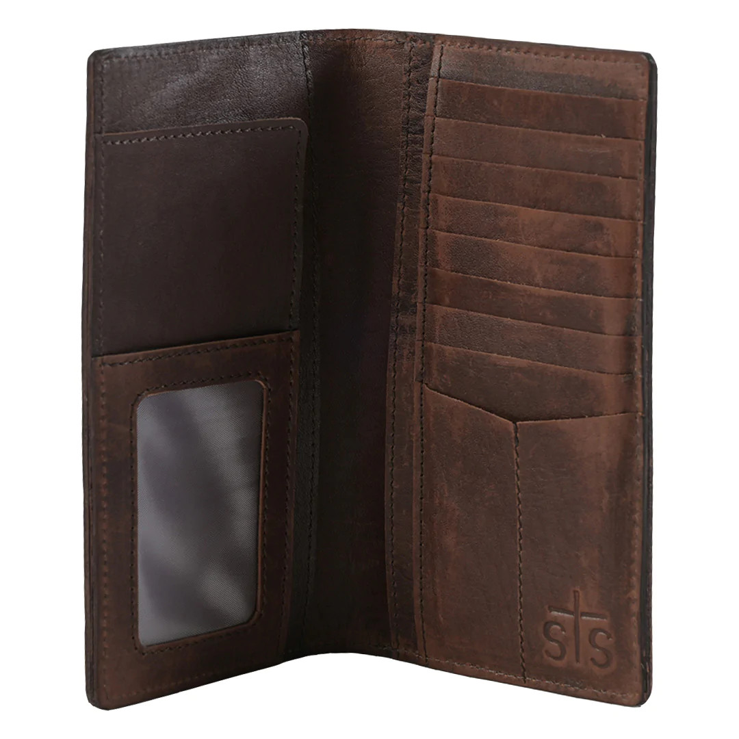 STS WESTWARD CHECKBOOK WALLET - FRINGE WESTERN WEAR