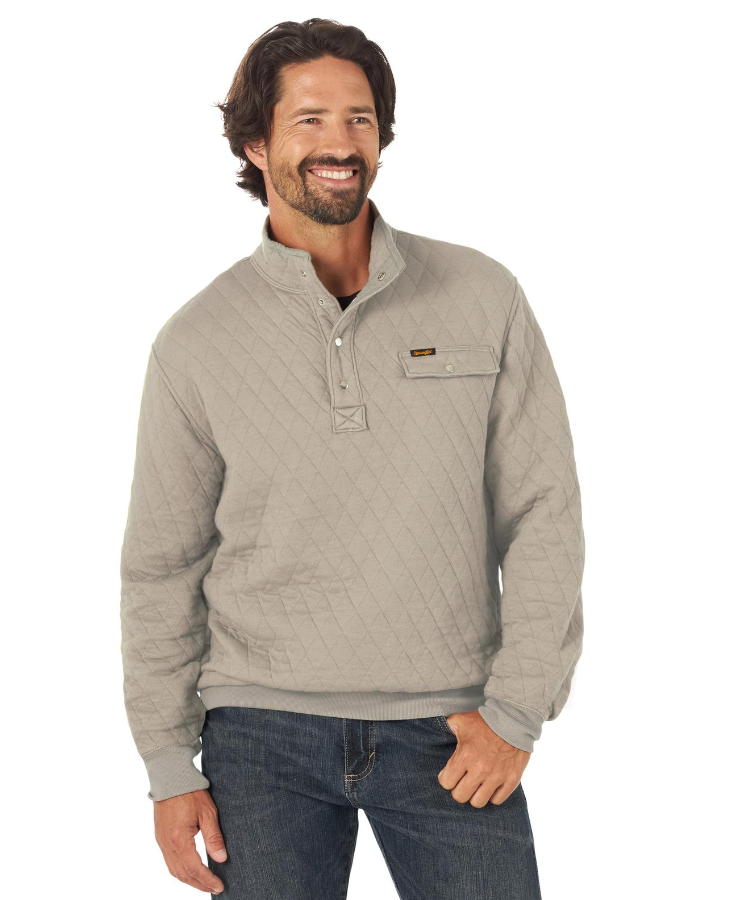 WRANGLER MENS QUILTED PULLOVER - FRINGE 