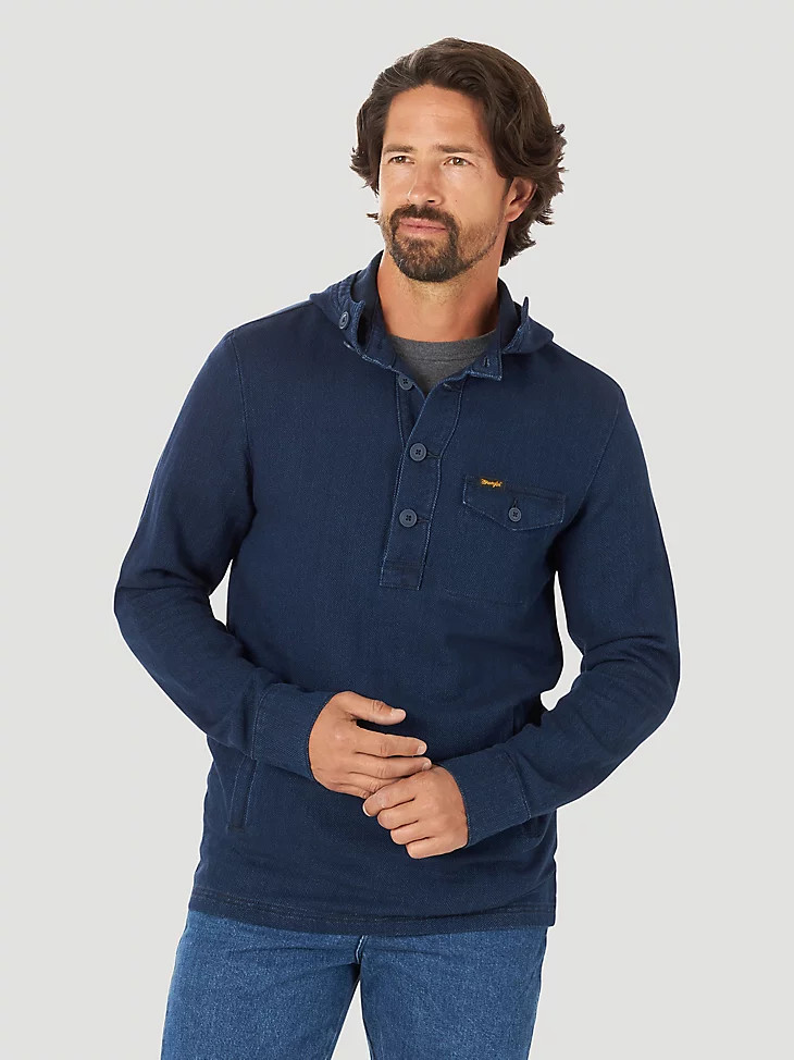 WRANGLER MEN'S LIGHTWEIGHT HOODED JACKET FRINGE WESTERN WEAR