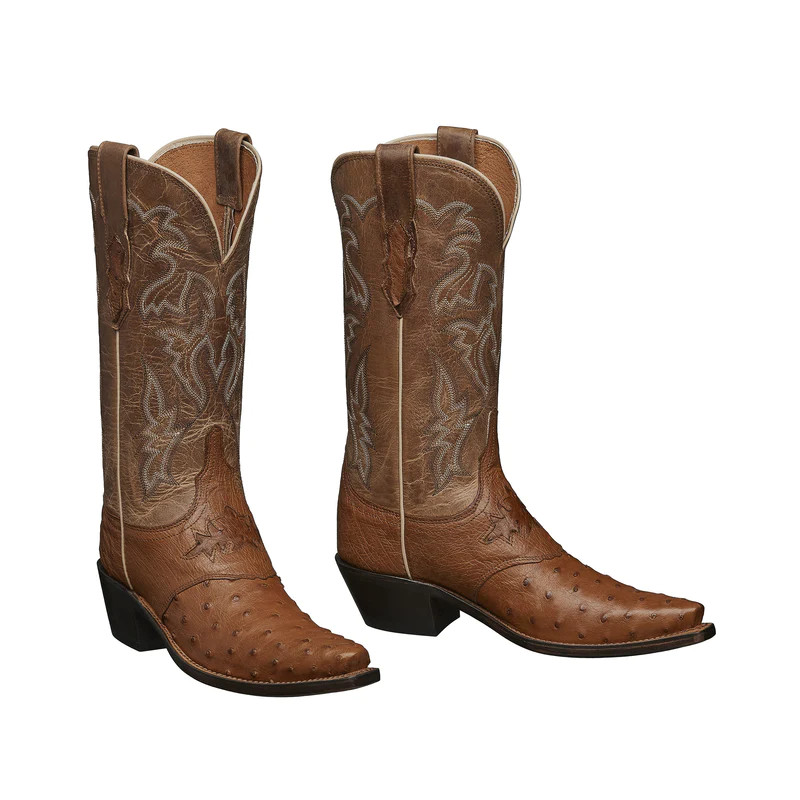 LUCCHESE WOMEN'S AUGUSTA OSTRICH SNIP BOOT