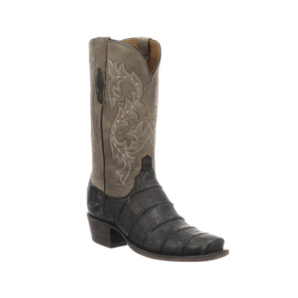 LUCCHESE BURKE LARGE CAIMAN MENS BOOT - FRINGE WESTERN WEAR