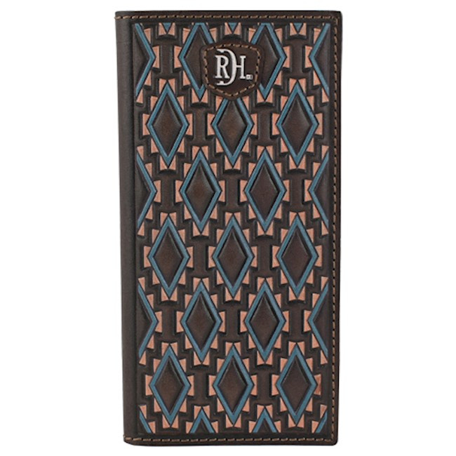 RED DIRT RODEO WALLET SOUTHWEST DIAMOND PATTERN - FRINGE WESTERN WEAR