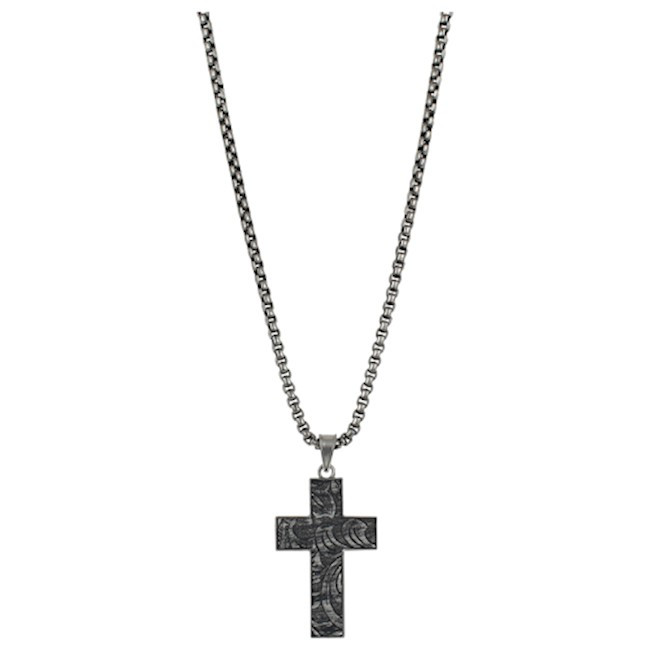JUSTIN NECKLACE REVERSIBLE CROSS ON 24