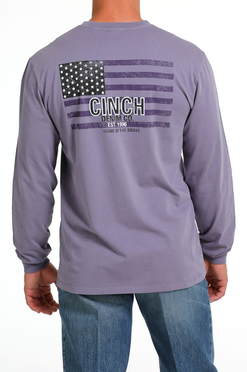 Men's Cinch Denim Co Tee - Heather Navy