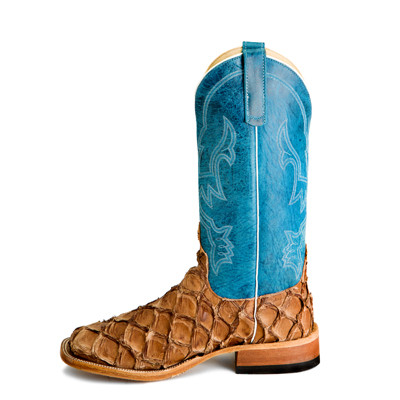 ANDERSON BEAN S3017 EXOTIC ARAPAIMA FISH BOOT FRINGE WESTERN WEAR