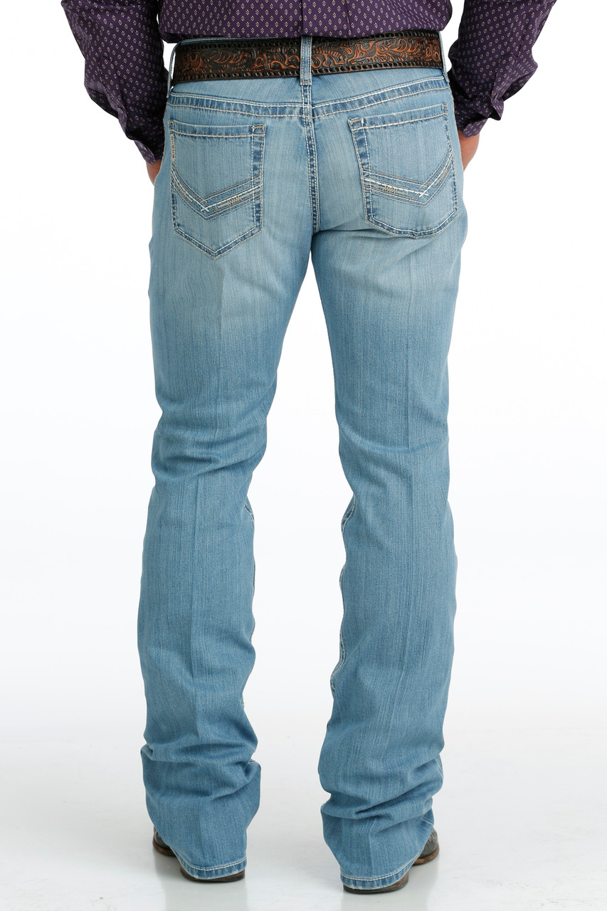 CINCH MB58836001 IAN JEANS IN LIGHT STONE WASH - FRINGE WESTERN WEAR