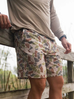 BURLEBO MENS EVERYDAY DIRTDRIFT CAMO SHORTS