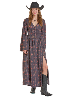 R&R WOMENS FLORAL RPINTED DRESS