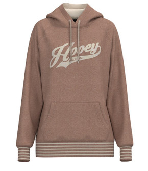 HOOEY LEGENDARY POLAR FLEECE BROWN WOMENS HOODIE 