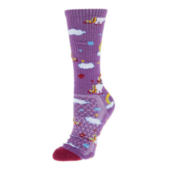 LUCKY CHUCK LUCKY UNICORN PURPLE PERFORMANCE SOCK