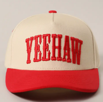 YEEHAW RED BALL CAP