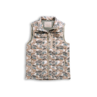 BURLEBO PUFFER VEST PINTAIL CAMO