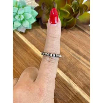 NT 4MM STERLING SILVER ADJUSTABLE RING