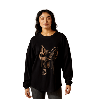 WOMEN'S CANVAS OVERSIZED T-SHIRT ARIAT 10065867