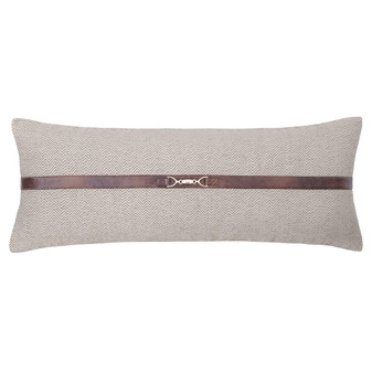 PR Herringbone Buckle Detailed Lumbar Pillow Sand