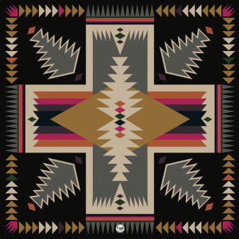 FRINGE SCARVES 26X26 - CROSS ME BLACK