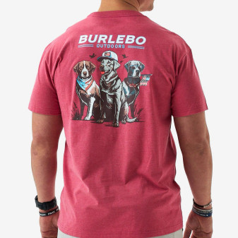 BURLEBO MENS AMERICAN DOG TEE