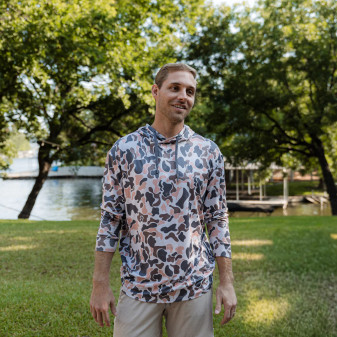 BURLEBO PERF HOODIE VINTAGE CAMO