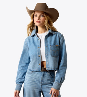 ARIAT DENIM CROPPED COMFORT SHIRT