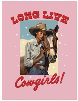 LONG LINE THE COWGIRL - GREETING CARD 