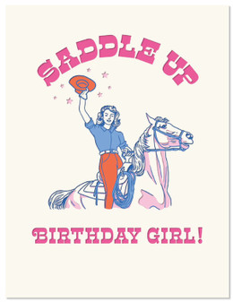 SADDLE UP - BIRTHDAY CARD