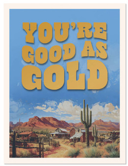 AS GOOD AS GOLD - THANK YOU CARD 