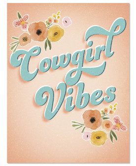 COWGIRL VIBES - BIRTHDAY CARD 
