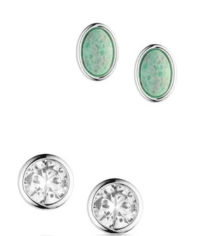 ER6468 CIRCLE FOUR POST EARRING-Montana Circle 