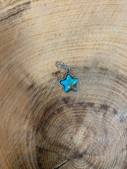 SOL STERLING TURQUOISE STAR CHARM 