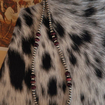 Purple Spiny and Sterling Pearl Necklace 